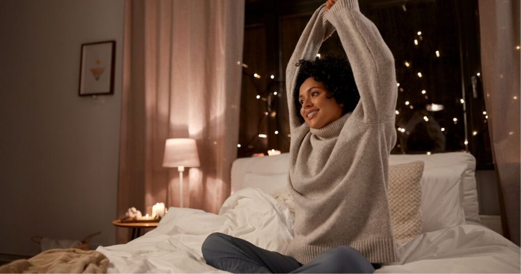 寝る前3分ストレッチ｜ママの肩こり・疲れをリセットする習慣