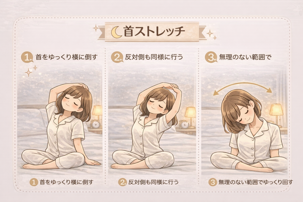 寝る前3分ストレッチ｜ママの肩こり・疲れをリセットする習慣