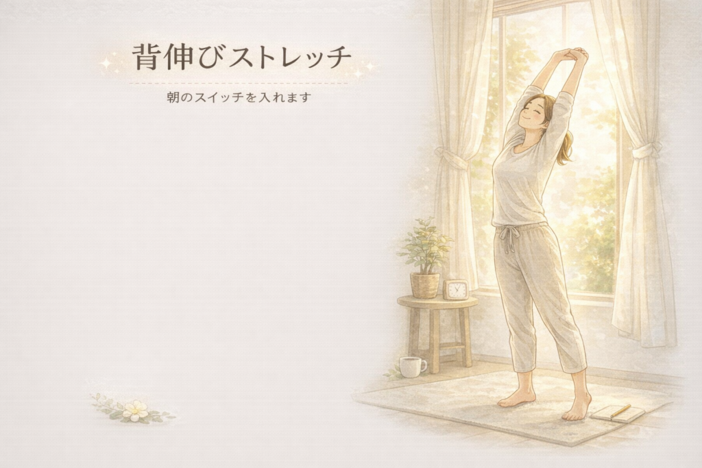朝3分ストレッチ｜ママの肩こり・体のだるさをリセット